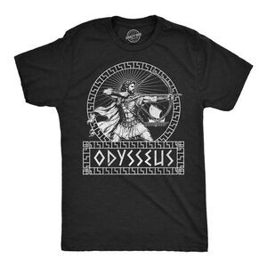 Mens Funny T Shirts Odysseus Logo Greek Hero Tee For Men